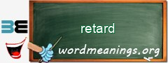 WordMeaning blackboard for retard